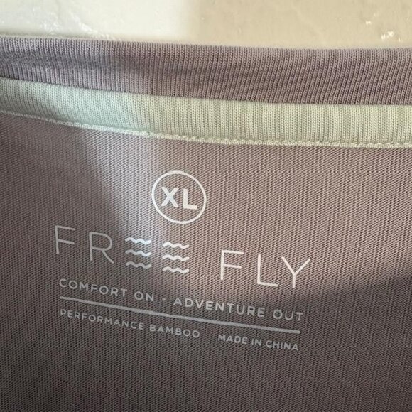 Free Fly Shirt Mens XL Gray Long Sleeve Bamboo Performance Thumbholes Outdoors - Picture 3 of 8